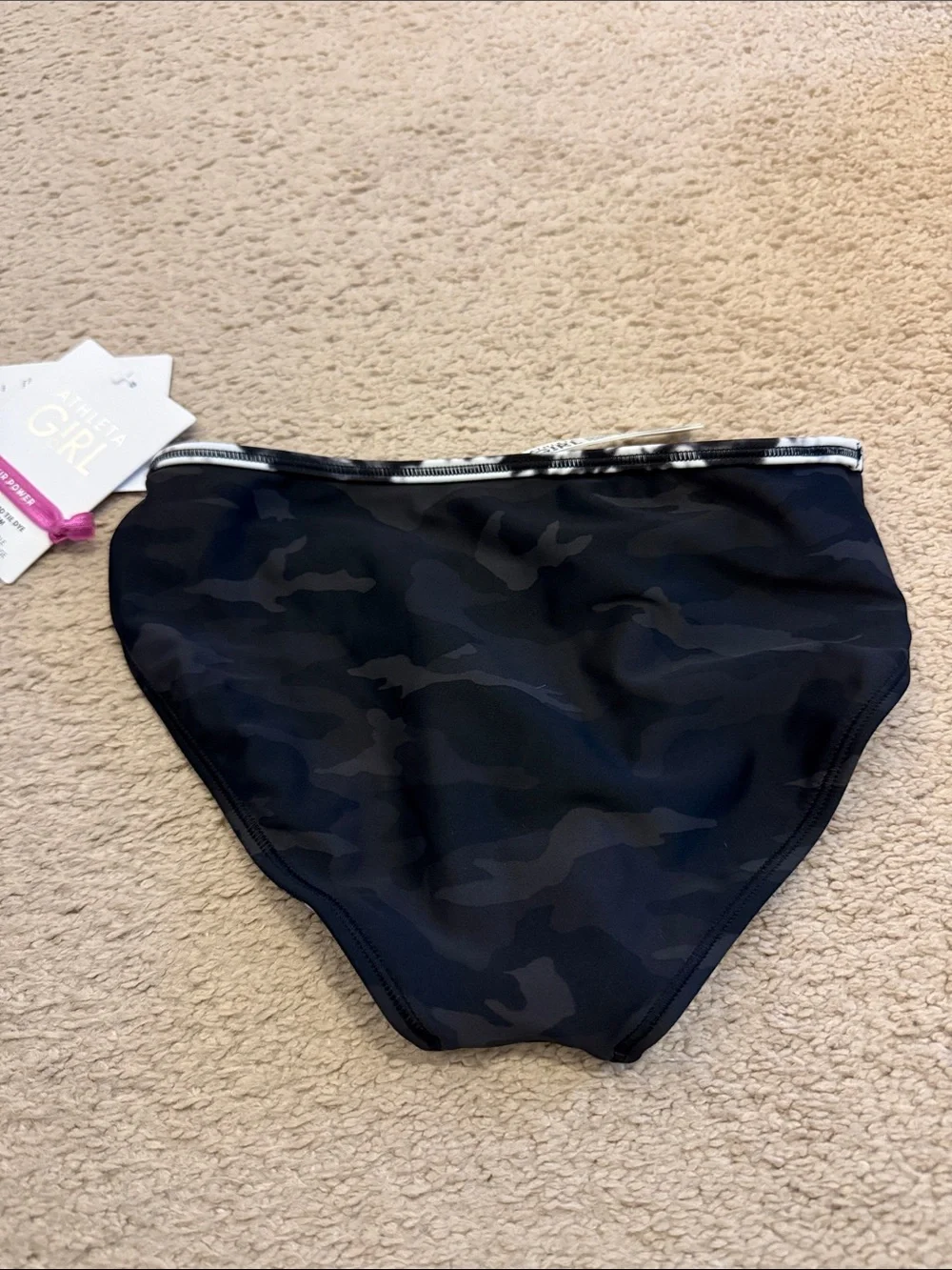 Athleta Girl Reversible Camo Tie Dye Bikini Bottom